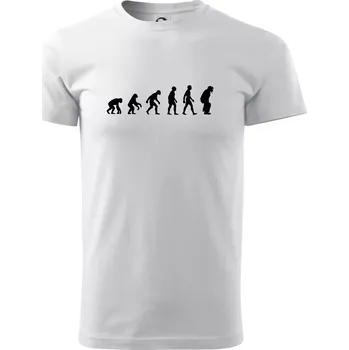 Evoluce baseball chytač - Triko extra velké (5-8XL) - 7XL ( Bílá )