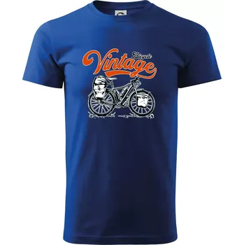 Pánské tričko Bicycle Vintage - Triko extra velké (5-8XL) - 7XL ( Královská modrá )