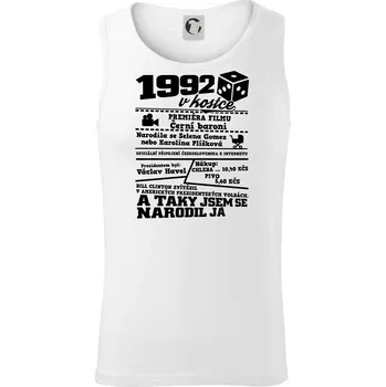 1992 v kostce - Tílko pánské Core - M ( Bílá )