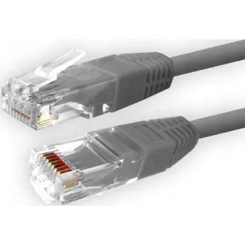 Síťový kabel Patch kabel UTP5 0,5m šedý