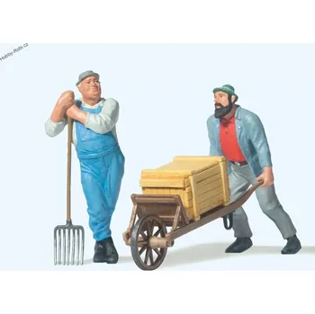 Modelová železnice Postavičky Pracanti s příslušenstvím G - Preiser 45020 (Zahradní železnice)