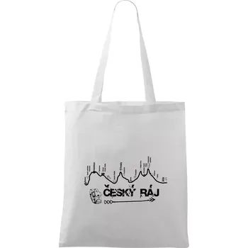 Profil kopce - Český ráj - Taška bavlněná - 42 x 38 cm ( Bílá )
