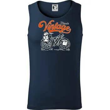 Bicycle Vintage - Tílko pánské Core - L ( Námořní modrá (velmi tmavá - téměř černá) )
