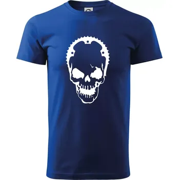 Rozeta lebka - Triko extra velké (5-8XL) - 7XL ( Královská modrá )