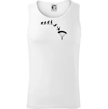 Evoluce parašutista seskok - Tílko pánské Core - M ( Bílá )