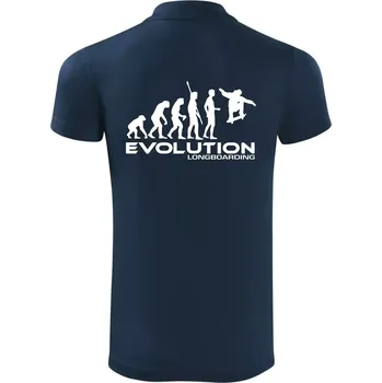 Pánská košile Evoluce longboard jump - Polokošile Victory sportovní (dresovina) - XL ( Námořní modrá (velmi tmavá - téměř černá) )