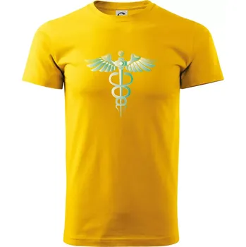 Pánské tričko Hrdinové zdravotnictví - logo (Pecka design) - Triko extra velké (5-8XL) - 7XL ( Žlutá )