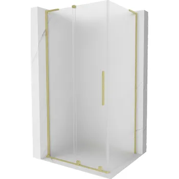 Mexen Velar L sprchový kout posuvný 110 x 120 cm, matný, zlatý kartáčovaný - 871-110-120-33-55 Sprchové kouty