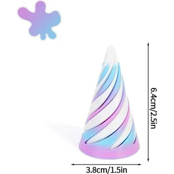 3D spirálová pyramida dekorace | spirálová dekorace, hračka - S10