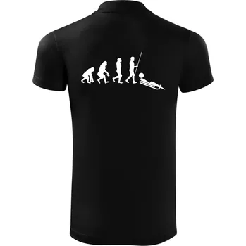 Pánská košile Evoluce jízdy na bobu - Polokošile Victory sportovní (dresovina) - 2XL ( Černá )