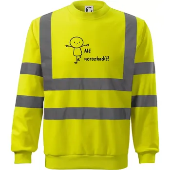 Pánská mikina Mě nerozhodíš - Reflexní mikina - L ( Neonově žlutá )