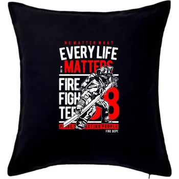 Polštář Every Life Matters - Polštář 50x50 - 50x50 - Pouze potah ( Černá )