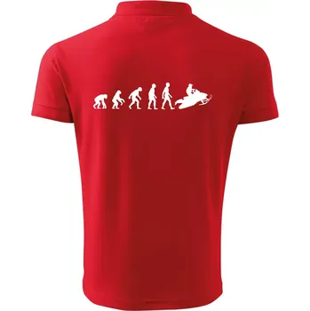 Pánská košile Evoluce skútr - Polokošile pánská Pique Polo 203 - 2XL ( Červená )