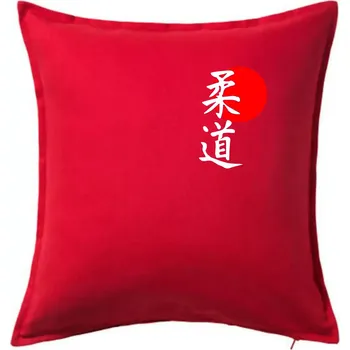 Polštář Judo Japan vlajka - Polštář 50x50 - 50x50 - Pouze potah ( Červená )