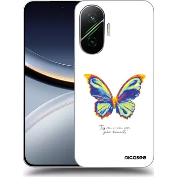 Pouzdro na mobilní telefon Picasee silikonový černý obal pro Xiaomi Poco F7 5G - Diamanty White