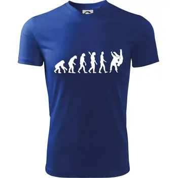 Judo Evoluce boj - Dětské triko sportovní (dresovina) - 122 cm/6 let ( Královská modrá )