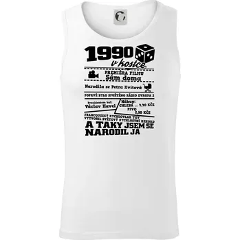 1990 v kostce - Tílko pánské Core - S ( Bílá )