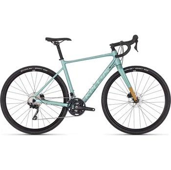 Silniční kolo KELLYS SOOT-X50 gravel Shimano GRX 2X11 Mineral Teal NOVINKA - L / Tmavošedá