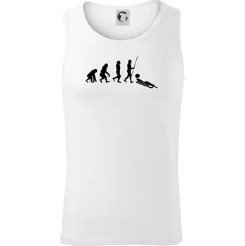 Evoluce jízdy na bobu - Tílko pánské Core - XL ( Bílá )