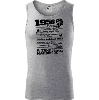 1956 v kostce - Tílko pánské Core - S ( Tmavě šedý melír )