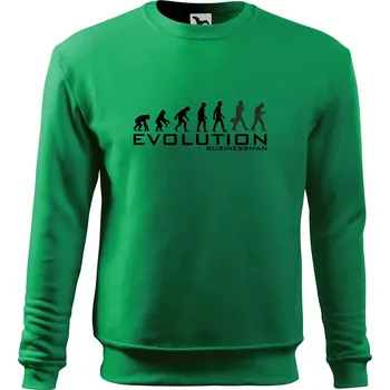 Pánská mikina Evoluce Businessman - Mikina Essential pánská - M ( Středně zelená )