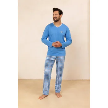 Pánské pyžamo PÁNSKÉ PYŽAMO 491 BIG J/25 modrá 2XL