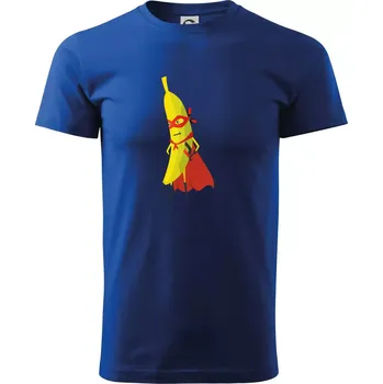 Pánské tričko Banán superman - Triko extra velké (5-8XL) - 7XL ( Královská modrá )