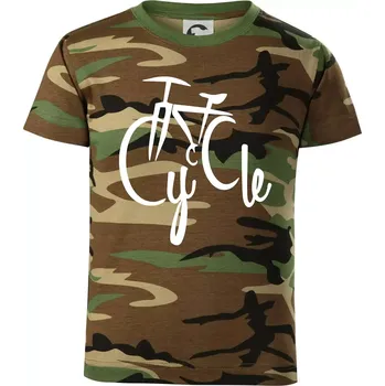 Cycle kolo - Dětské maskáčové triko - 122 cm/6 let ( Hnědý maskáč )