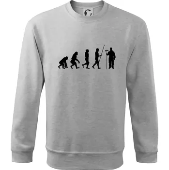 Pánská mikina Evoluce malíř pokojů - Mikina Essential pánská - S ( Světlešedý Melír )