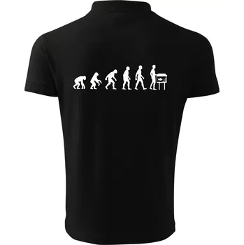 Pánská košile Evoluce akvaristika - Polokošile pánská Pique Polo 203 - 4XL ( Černá )