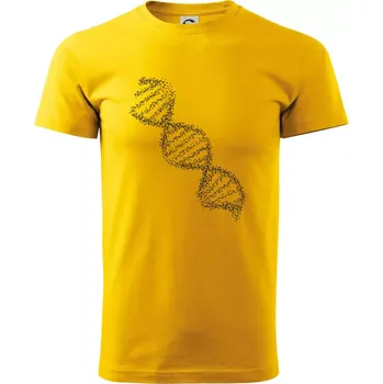 DNA černobílé - Triko extra velké (5-8XL) - 8XL ( Žlutá )