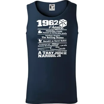 1962 v kostce - Tílko pánské Core - S ( Námořní modrá (velmi tmavá - téměř černá) )