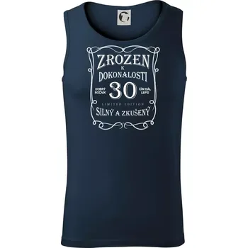 Zrozen k dokonalosti 30 - Tílko pánské Core - XL ( Námořní modrá (velmi tmavá - téměř černá) )