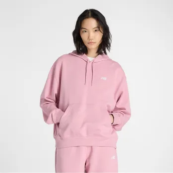 Dámská mikina New Balance French Terry Hoodie Pink 12 (M)