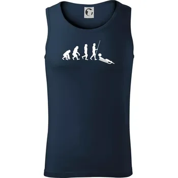 Evoluce jízdy na bobu - Tílko pánské Core - 2XL ( Námořní modrá (velmi tmavá - téměř černá) )