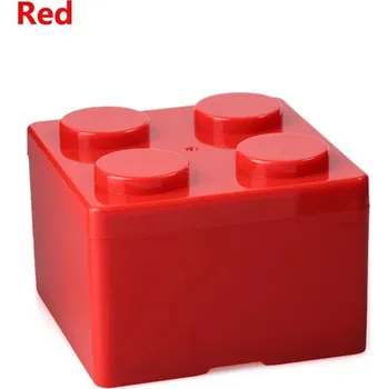 Úložný box Super designový úložný box na stavebnici | úložný box, plastový box - S červená