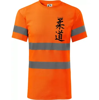 Pánské oblečení Judo nápis japan - Triko reflexní - HV PROTECT - 2XL ( Neonově oranžová )