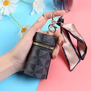 Peněženka Trendy mini peněženka na zip s poutkem | dámská peněženka, mini kabelka - černý