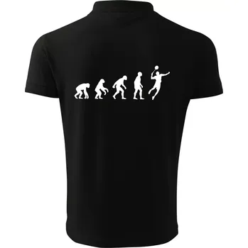Pánská košile Evoluce Badminton - Polokošile pánská Pique Polo 203 - 3XL ( Černá )