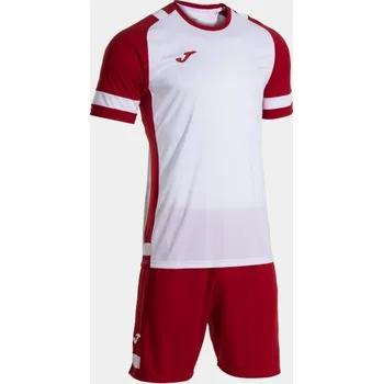 Chlapecké tričko Pánská/Chlapecká sportovní souprava JOMA LIDER SET WHITE RED Velikost: S, Barva: WHITE-RED