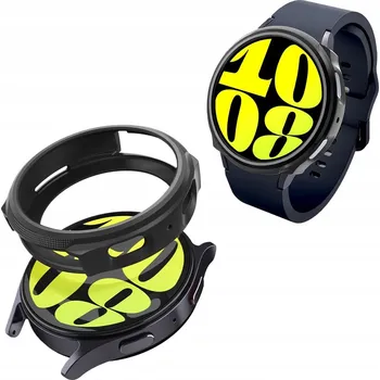 Pouzdro na mobilní telefon Pouzdro pro chytré hodinky Spigen černé, plast pouzdro pro Galaxy Watch 7 44 mm