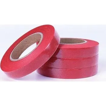 Lepicí páska 27 metrů floristická páska na květiny | dekorační páska, řemeslné potřeby - červená 30 yardů