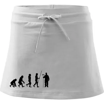 Dámské oblečení Evoluce malíř pokojů - Sportovní sukně - two in one - S ( Bílá )