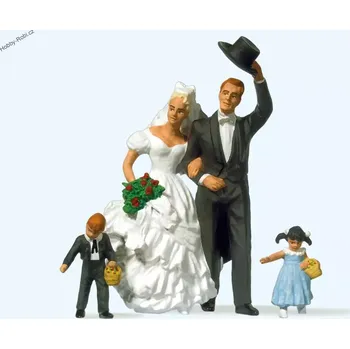 Modelová železnice Postavičky Nevěsta s ženichem G - Preiser 45041 (Zahradní železnice)