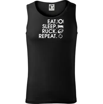 Eat sleep Rugby - Tílko pánské Core - L ( Černá )