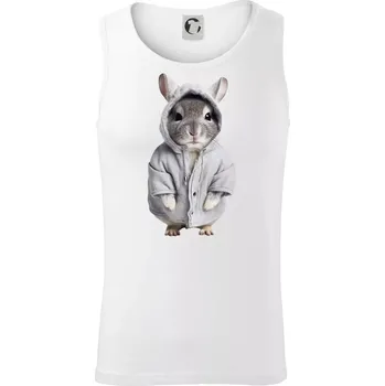 Křeček v mikině - Tílko pánské Core - XL ( Bílá )