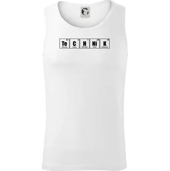 Periodická tabulka technik - Tílko pánské Core - XL ( Bílá )