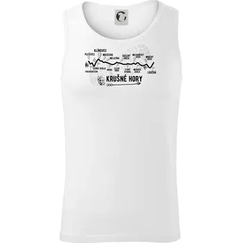 Profil Krušné hory - Tílko pánské Core - M ( Bílá )