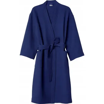 Dámský župan Łóżkoholicy dámský župan ke kolenům bez kapuce tmavě modrý velikost XL