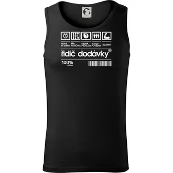 Čárový kód - řidič dodávky - Tílko pánské Core - XL ( Černá )